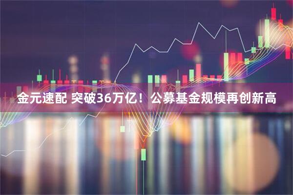 金元速配 突破36万亿！公募基金规模再创新高