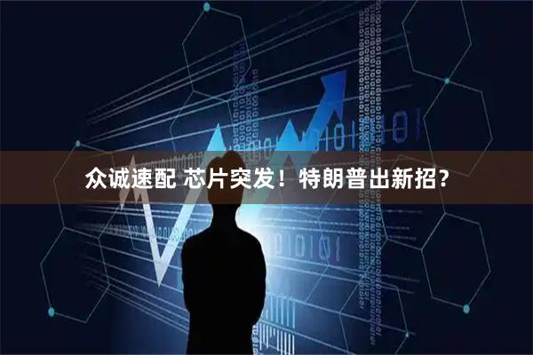 众诚速配 芯片突发！特朗普出新招？