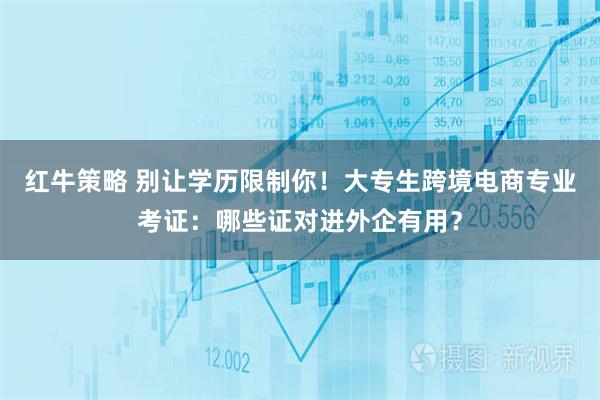 红牛策略 别让学历限制你！大专生跨境电商专业考证：哪些证对进外企有用？